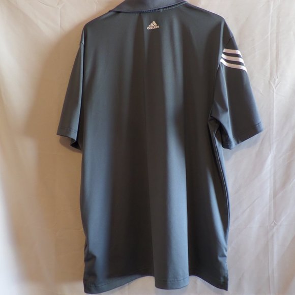 Adidas Men Grey Golf Polo Shirt – Size Large - Picture 4 of 7